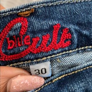 Made in USA 🇺🇸 Blue Cult Distressed Demin Jeans 👖 Preloved